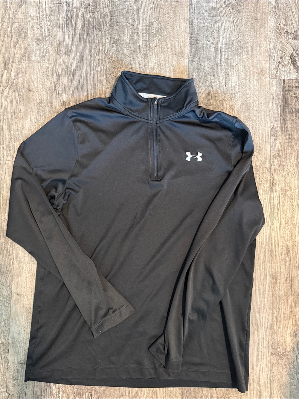 Under Armour Black Men's Long-Sleeve Quarter Zip Performance Top